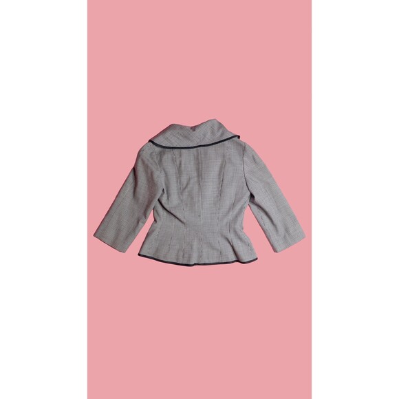 1940s-1950s LILLI ANN HOUNDSTOOTH. Cropped Waist Jacket. Small. As Is - Picture 4 of 11